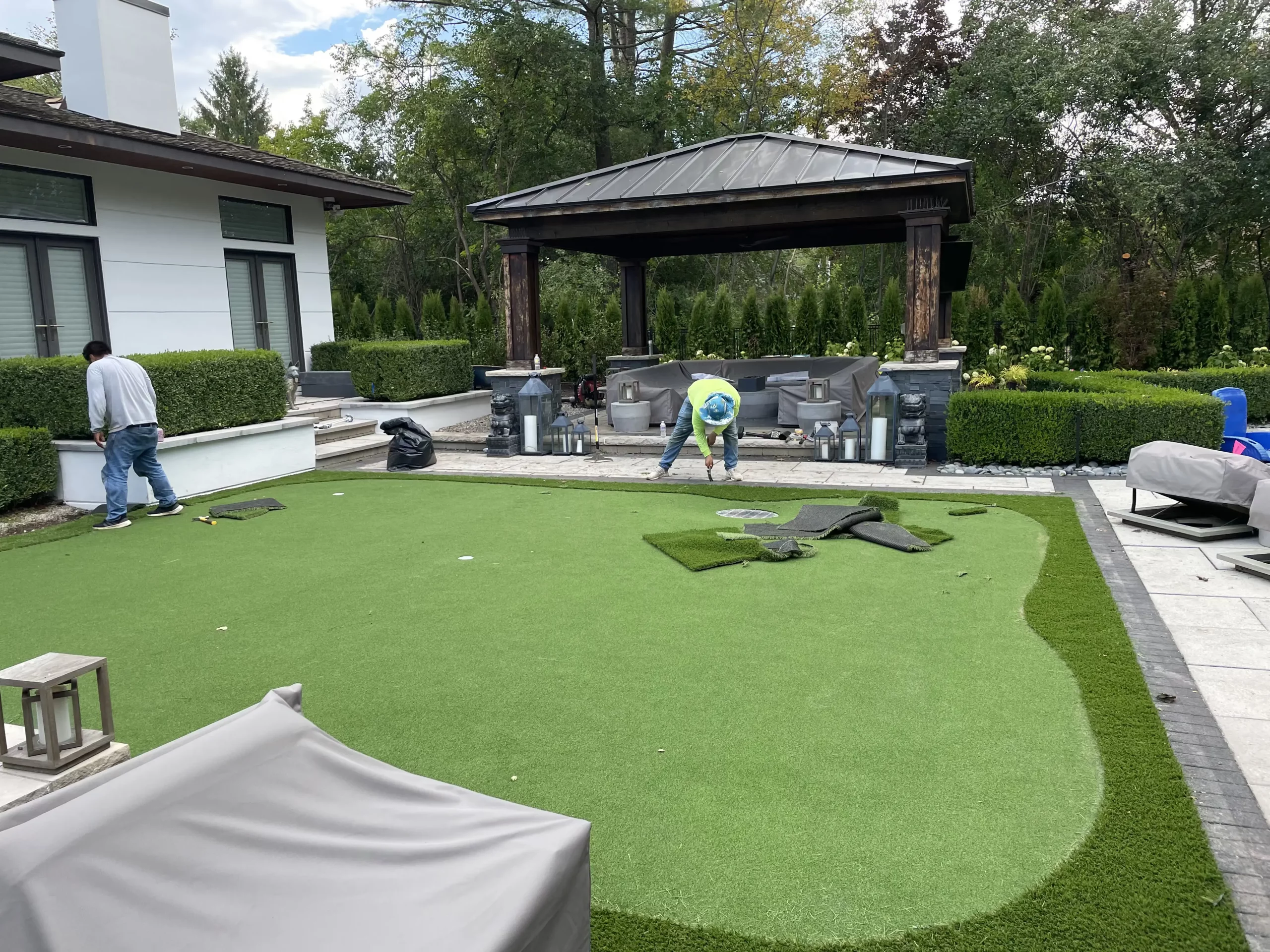 Synthetic Putting Green Installation in Stafford, TX